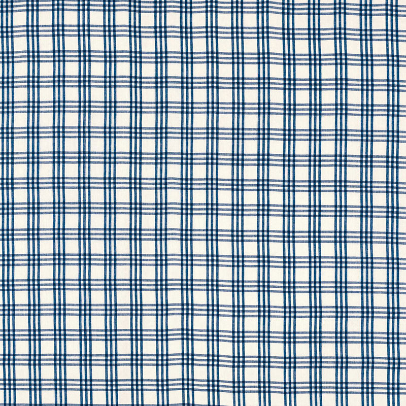 Imogen Indigo 69154 by Schumacher Designer Fabric COUNTRY CHIC LINEN 100% INDIA </p><p>Repeat: Horizontal: 3" (8CM) and Vertical: 3" (8CM) 53 - Swanky Fabrics -