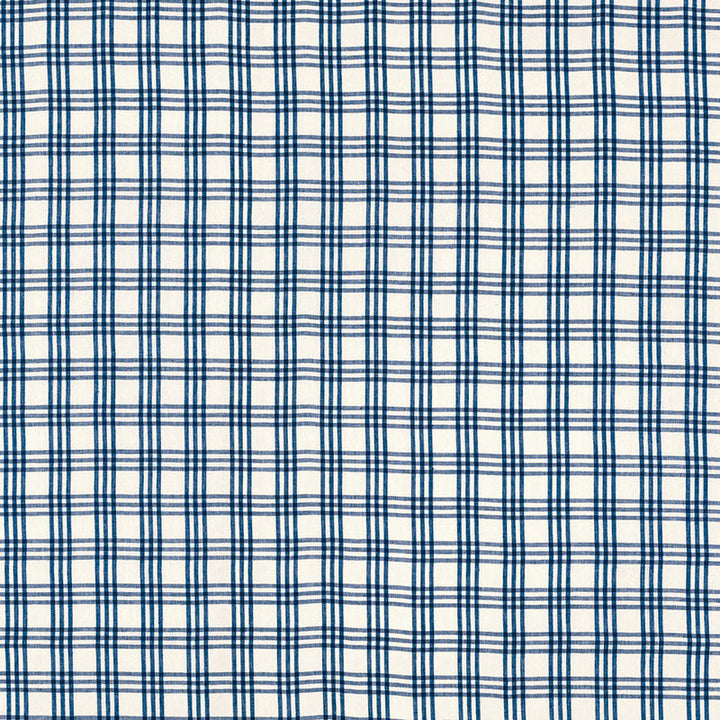 Imogen Indigo 69154 by Schumacher Fabric Schumacher Fabric Imogen Indigo 69154Fabric LINEN 100% INDIA </p><p>Repeat: H: HORZ. 3" (8CM) , V: VERT. 3" (8CM) 53 - Fabric Carolina -