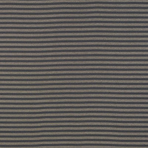 Schumacher Fabric Geoffrey Metallic Stripe Carbon 69240