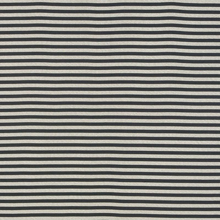 Geoffrey Metallic Stripe Smoke 69241 by Schumacher Designer Fabric Understated-Luxury 74% Viscose, 26% Cotton Wyzenbeek 15,000 Horizontal: - and Vertical: 1.25 54.25 - Swanky Fabrics -
