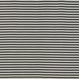 Schumacher Fabric Geoffrey Metallic Stripe Smoke 69241