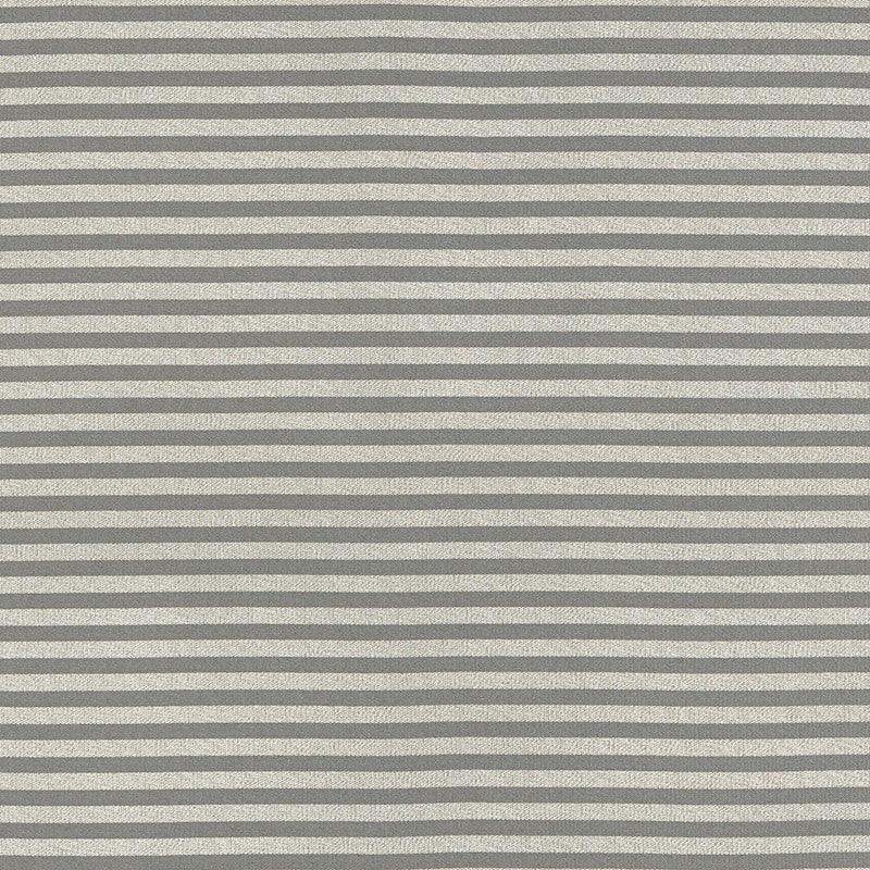Geoffrey Metallic Stripe Mercury 69243 by Schumacher Designer Fabric UNDERSTATED LUXURY VISCOSE 74% COTTON 26% UNITED STATES OF AMERICA WYZENBEEK 15,000 </p><p>Repeat: Horizontal: and Vertical: 1 1/4" (3CM) 54.25 - Swanky Fabrics -