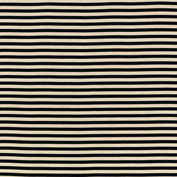 Geoffrey Metallic Stripe Obsidian 69245 by Schumacher Designer Fabric Understated-Luxury 74% Viscose, 26% Cotton Wyzenbeek 15,000 Horizontal: - and Vertical: 1.25 54.25 - Swanky Fabrics -