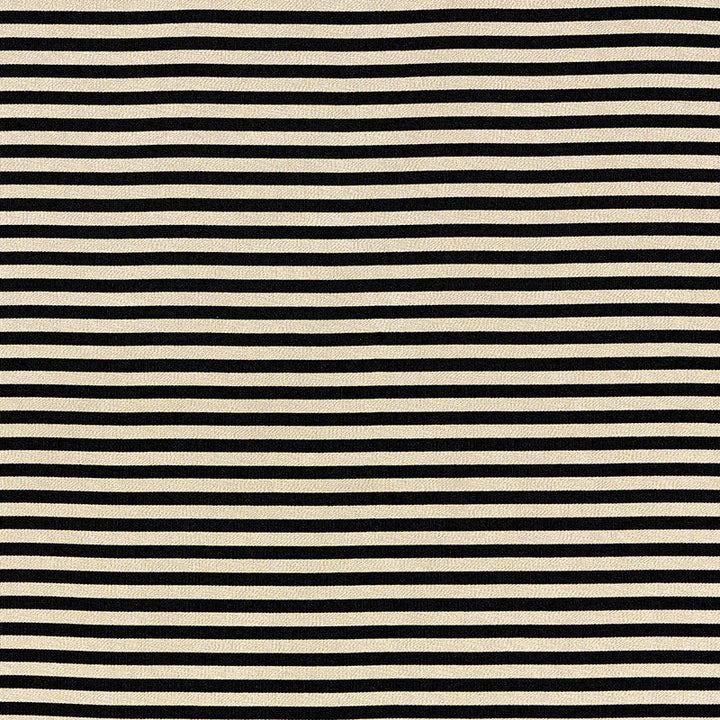 Geoffrey Metallic Stripe Obsidian 69245 by Schumacher Designer Fabric UNDERSTATED LUXURY See Sample UNITED STATES OF AMERICA MEDIUM </p><p>Repeat: Horizontal: - and Vertical: 1 1/4" (3CM) 54 1/4" (138CM) - Swanky Fabrics -