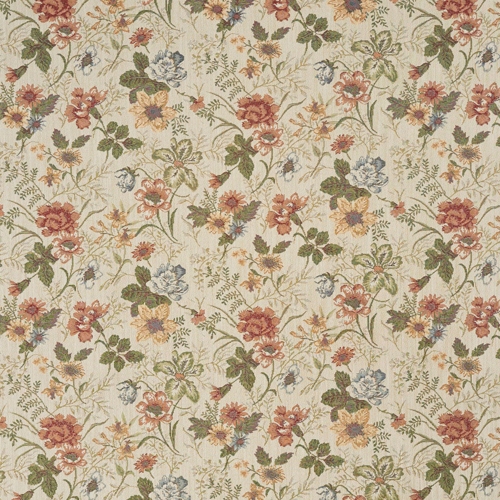 6929 Spring by Charlotte Designer Fabric Glorious Gardens & Ring Book Page #31 60% Polyester, 40% Cotton Asia Exceeds 100,000 Wyzenbeek Rubs (Heavy Duty) Horizontal: 27.0" x Vertical: 13.5" 54 Inches - Swanky Fabrics -