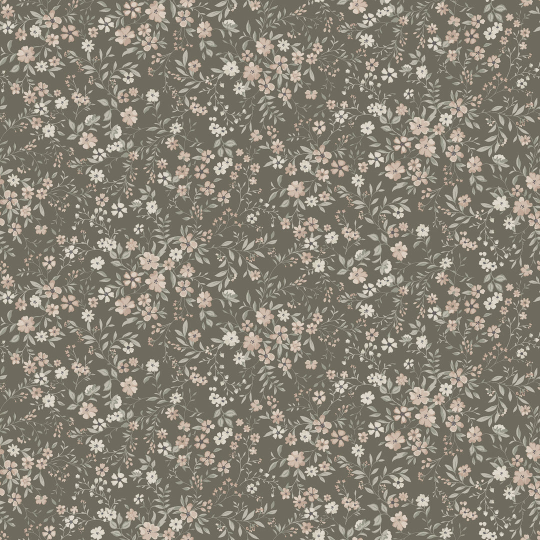 Schumacher Wallcovering Florence By Boråstapeter - Blush And Brown