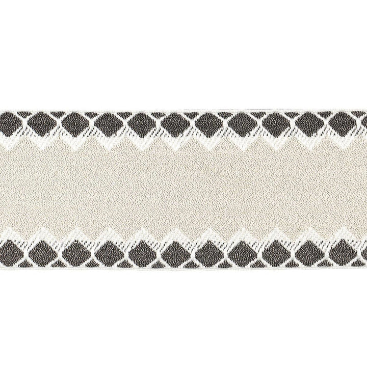 Allure Metallic Tape Silver 83560 by Schumacher Designer Trim Statement Trims 2.25" - Swanky Fabrics -