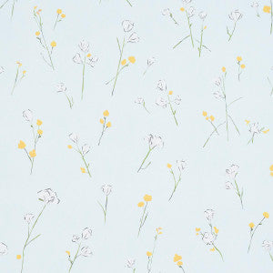 Schumacher Wallpaper Alex'S Floral Mist Blue 5016401