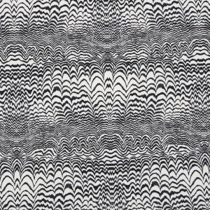 Schumacher Fabric Ink Wave Print Indoor/Outdoor Black 181052