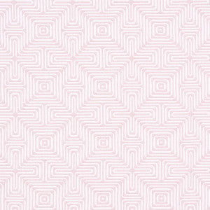 Schumacher Fabric Amazing Maze Indoor/Outdoor Blush 65327