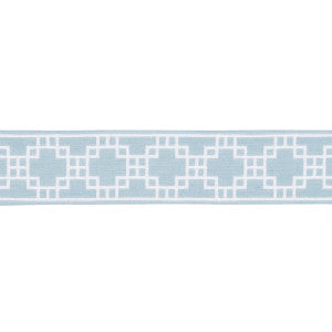 Schumacher Trim Squared Away Trellis Tape Sky 83591