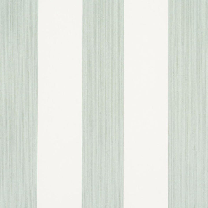 Edwin Stripe Wide Eucalyptus 5013622 by Schumacher Designer Wallpaper Perennial Favorites 4.5" - Swanky Fabrics -