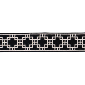 Schumacher Trim Squared Away Trellis Tape Black 83593