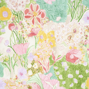Schumacher Wallpaper Frank'S Garden Pink & Green 5016421