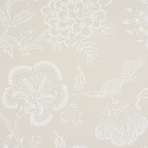 Schumacher Wallpaper Hothouse Flowers Silhouette Cream 5015320