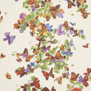 Schumacher Wallpaper Pyne Butterfly Monarch Orange 5016380