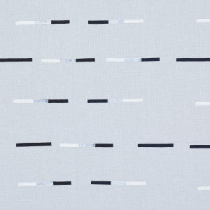 Schumacher Fabric Overlapping Dashes Sky 74032