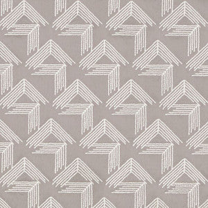 Schumacher Fabric V Step Pale Grey 69434