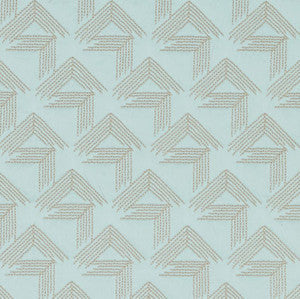 Schumacher Fabric V Step Ice 69435
