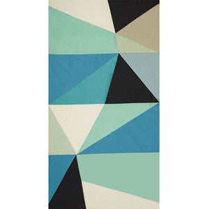 Schumacher Fabric Cubist Peacock 69450