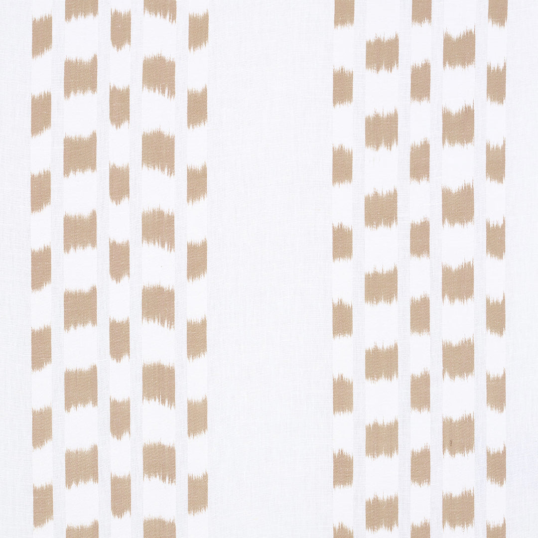 Schumacher Fabric Izmir Ikat Stripe - Sand