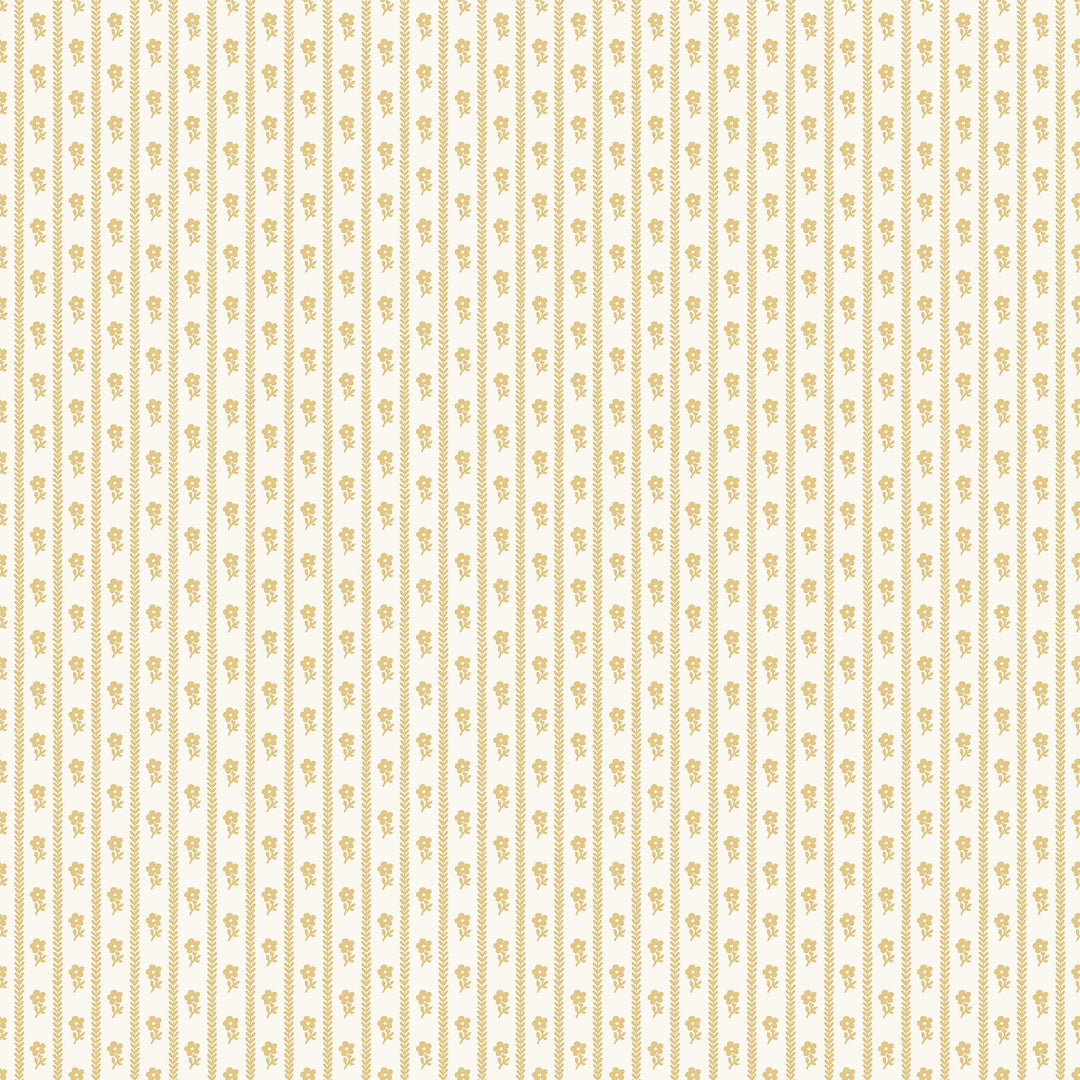 Schumacher Wallcovering Lilla Lyckan - Mustard