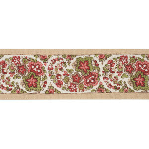 Schumacher Trim Ines Paisley Rose & Cognac 84442