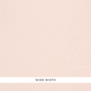 Schumacher Wallpaper Moir Wallcovering Rose 5009675