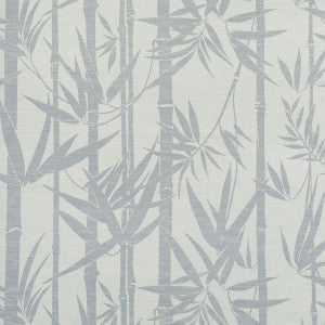 Schumacher Wallpaper Les Bambous Sisal Mineral 5008314