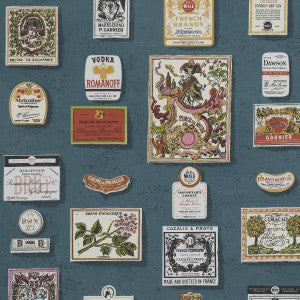 Schumacher Wallpaper Salud Grotto Blue 5015600