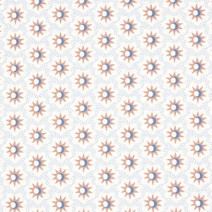 Schumacher Wallpaper Lucie Clay & Blue 5015761