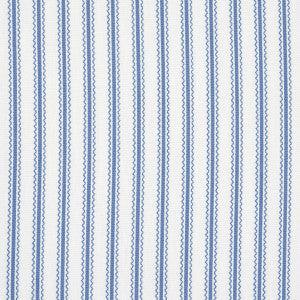 Schumacher Fabric Birdie Ticking Stripe Indigo 83702