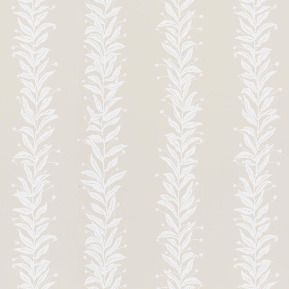 Tendril Stripe Natural 5015491 by Schumacher Designer Wallpaper Marian Mcevoy 27.0" - Swanky Fabrics -
