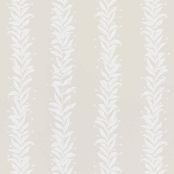 Tendril Stripe Natural 5015491 by Schumacher Designer Wallpaper Marian Mcevoy 27.0" - Swanky Fabrics -