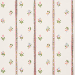 Schumacher Wallpaper Les Fleurs Exotiques Antique Rose 5015660
