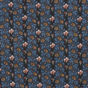 Schumacher Fabric La Rue Stripe Midnight 181700