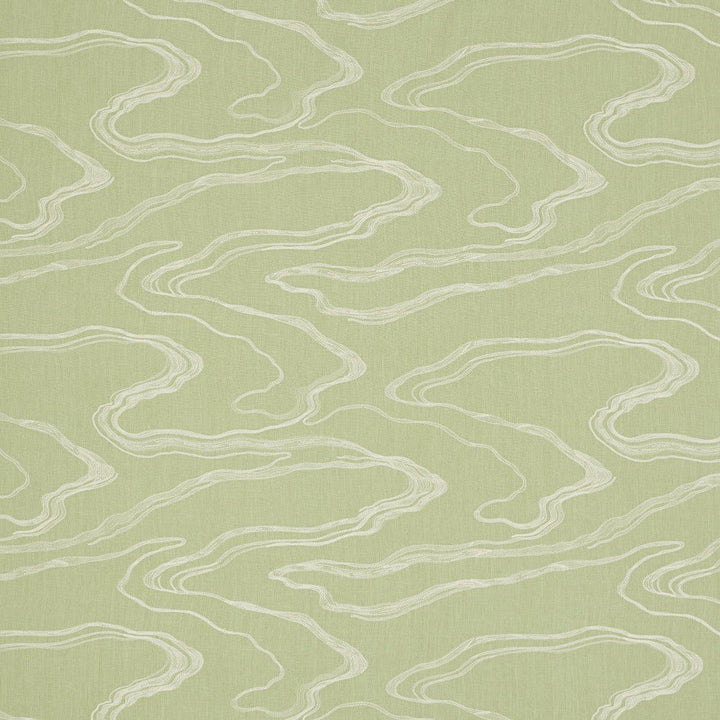 Desert Wind Embroidery Fern 83521 by Schumacher Designer Fabric Earth And Sky 26.0" - Swanky Fabrics -