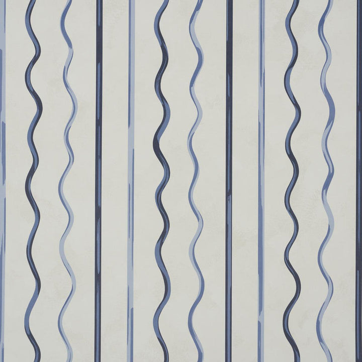 Affogato Cornflower & Deep Navy 5015572 by Schumacher Designer Wallpaper Backdrop 27.0" - Swanky Fabrics -