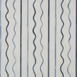Schumacher Wallpaper Affogato Cornflower & Deep Navy 5015572