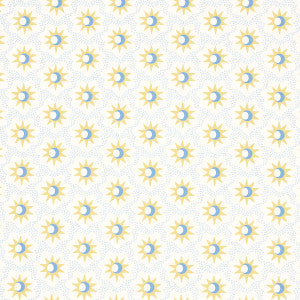 Schumacher Wallpaper Lucie Yellow & Sky 5015760