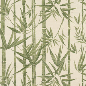 Schumacher Wallpaper Les Bambous Sisal Green 5008313