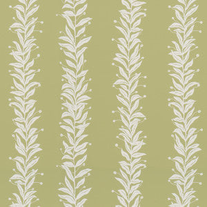 Schumacher Wallpaper Tendril Stripe Olive 5015492
