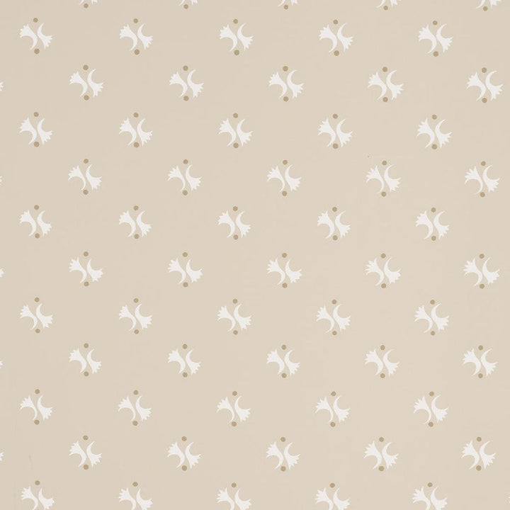 Lavigne Natural 5015731 by Schumacher Designer Wallpaper Domino Effect 12.62" - Swanky Fabrics -