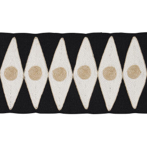 Schumacher Trim Backgammon Tape Black And Sand 181222