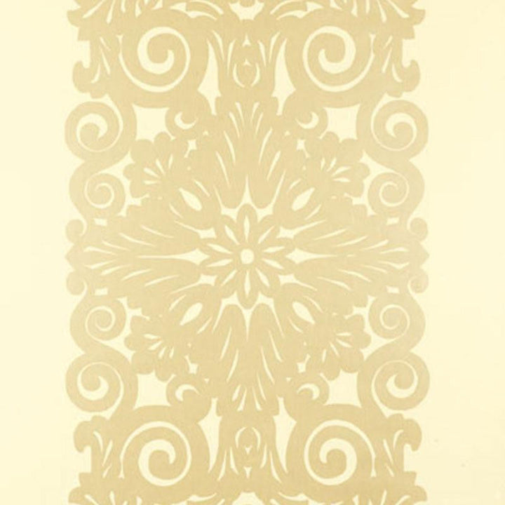 Graphic Panel Stripe Champagne Shimmer 5003203 by Schumacher Designer Wallpaper 27.0" - Swanky Fabrics -