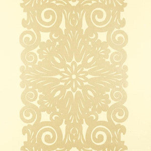 Schumacher Wallpaper Graphic Panel Stripe Champagne Shimmer 5003203