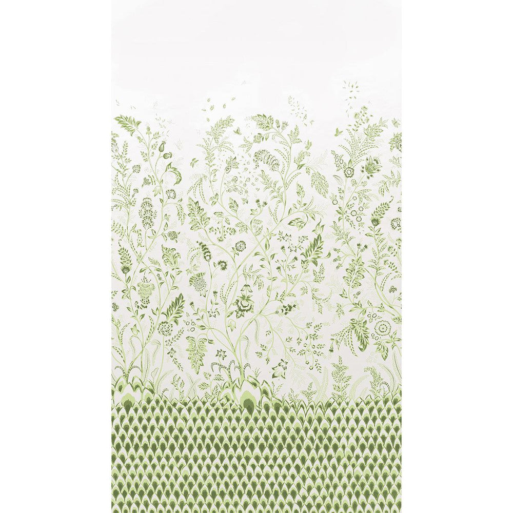 Chinoiserie Grande Leaf Green 5015821 by Schumacher Designer Wallpaper Mark D. Sikes 81.0" - Swanky Fabrics -