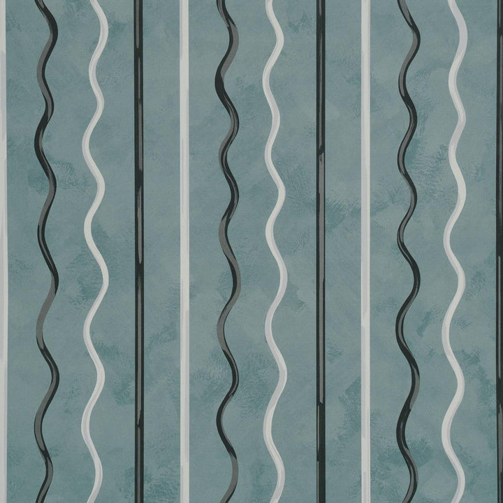 Affogato Blue Gray 5015570 by Schumacher Designer Wallpaper Backdrop 27.0" - Swanky Fabrics -