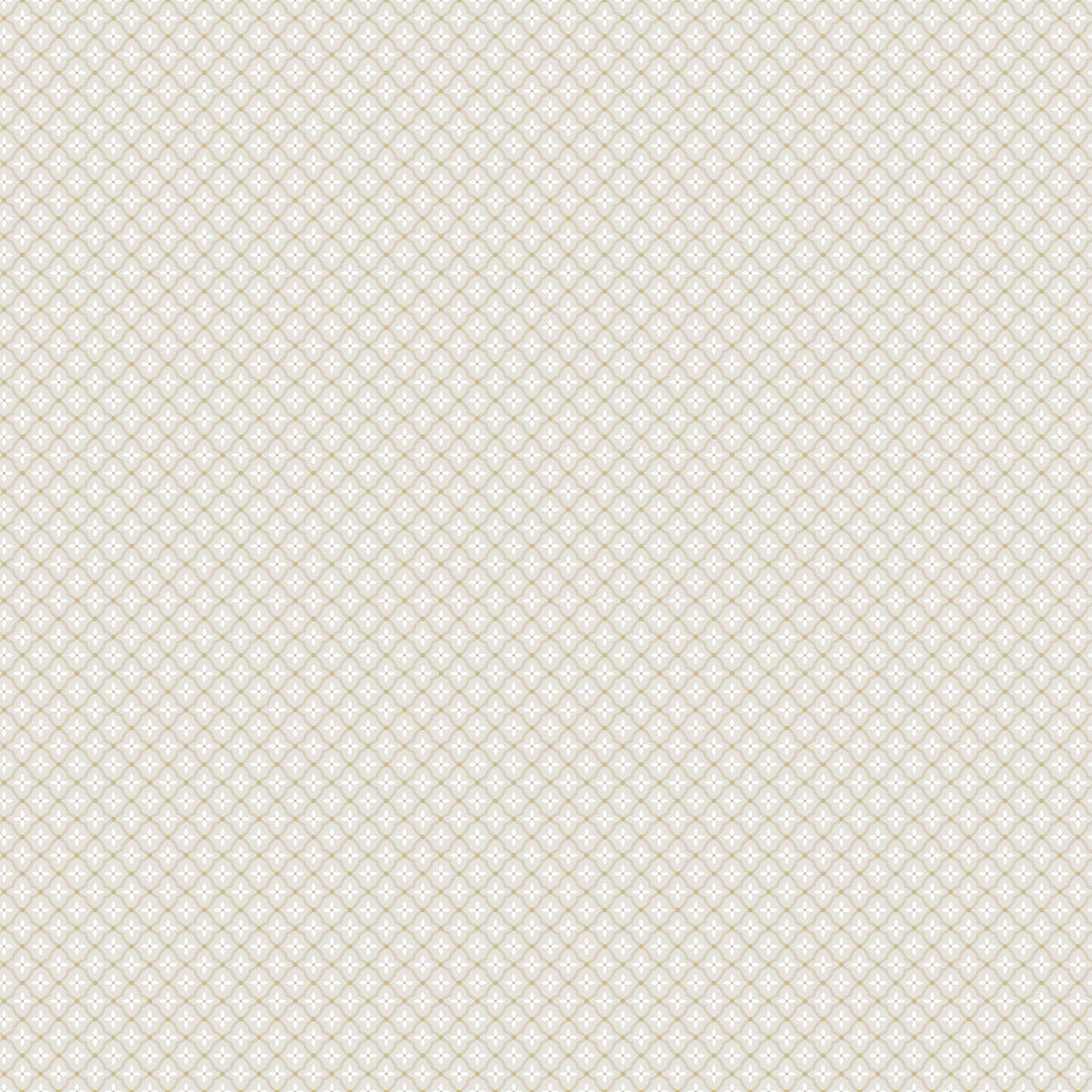 Schumacher Wallcovering Selma - Stone And Gold