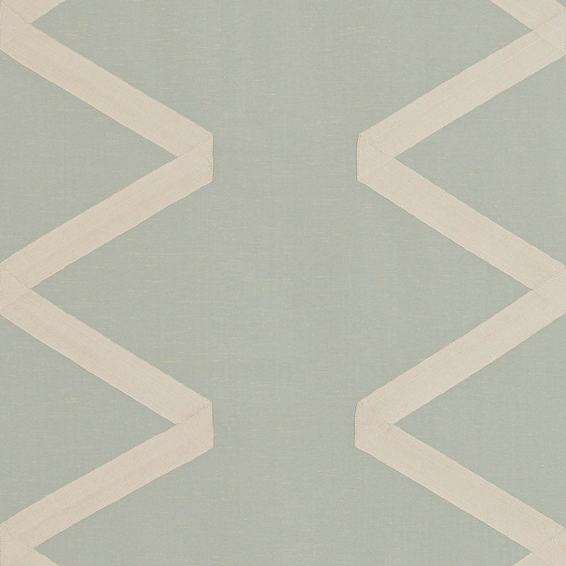 Legere Opal 69692 by Schumacher Designer Fabric COUTURE COLLECTION LINEN 50% SILK 30% INDIA </p><p>Repeat: Horizontal: 27" (69CM) and Vertical: 10 1/4" (26CM) 54 - Swanky Fabrics -